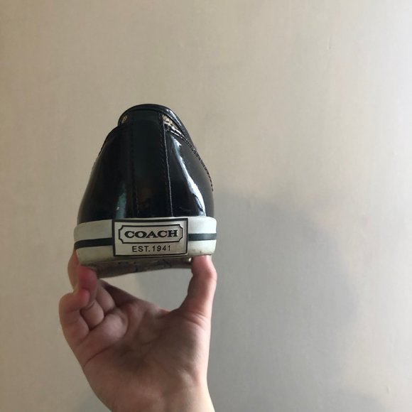 COACH SNEAKERS GOLD BROWN WHITE SHOES VINTAGE - Picture 4 of 6